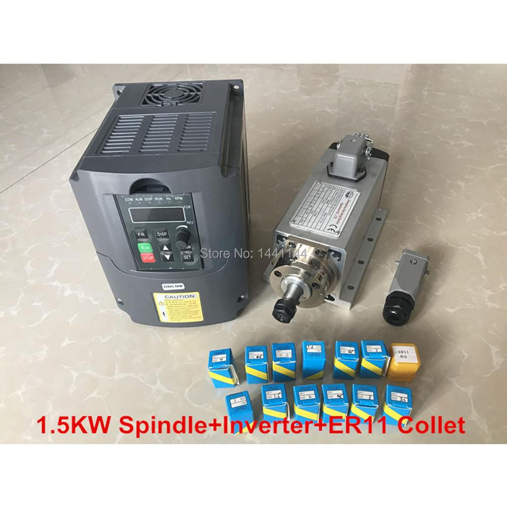 1.5KW Air Cooled Spindle Motor - Air Cooled 1.5Kw Spindle Motor Inverter 110V 评论和价格
