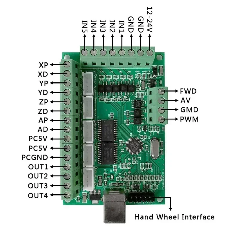 5 Axis Interface Board Mach3 B - 5 Axis Cnc Breakout Board Interface Mach3 评论和价格